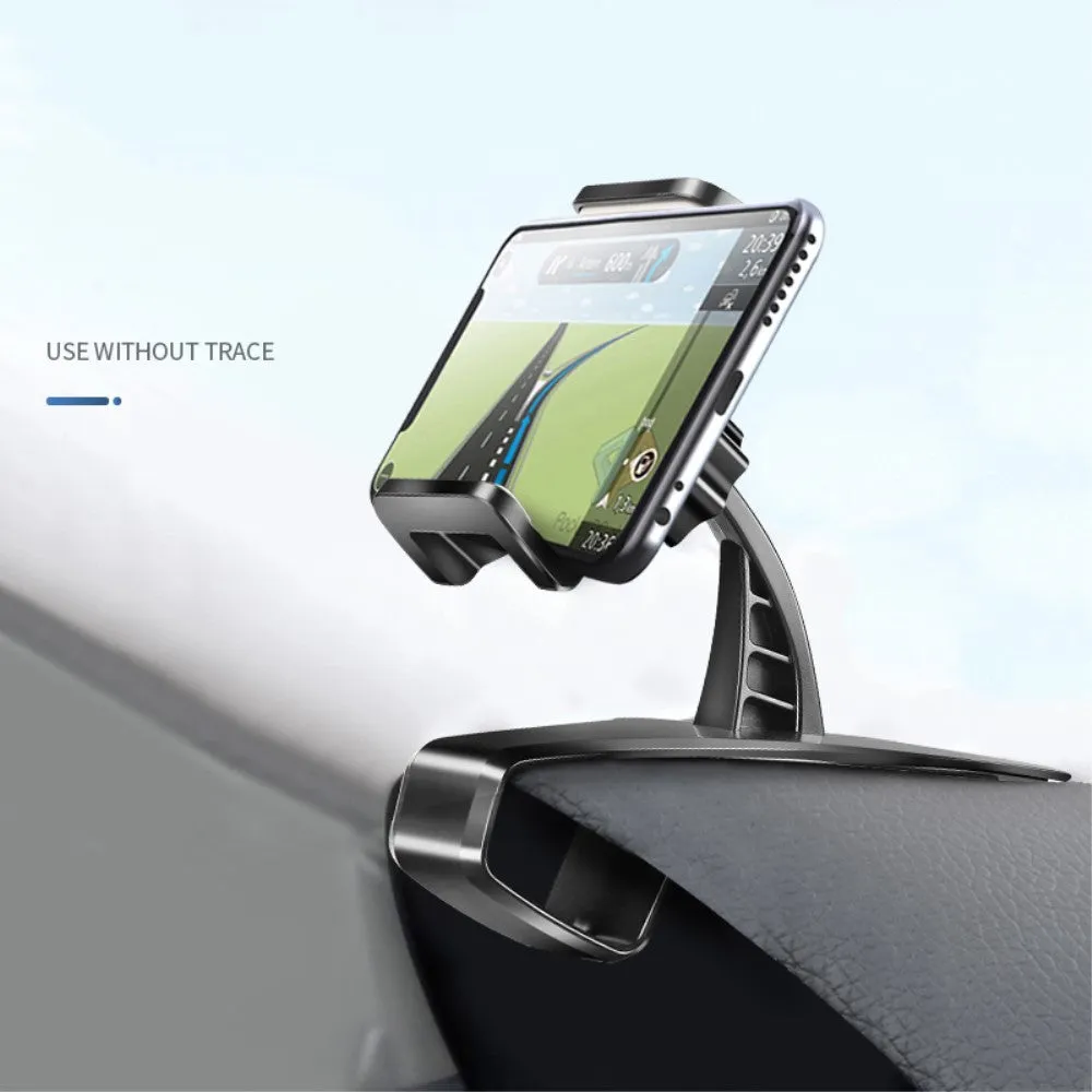 3 in 1 Car GPS Smartphone Holder: Dashboard / Visor Clamp   AC Grid Clip for Honor 8 Smart - Black