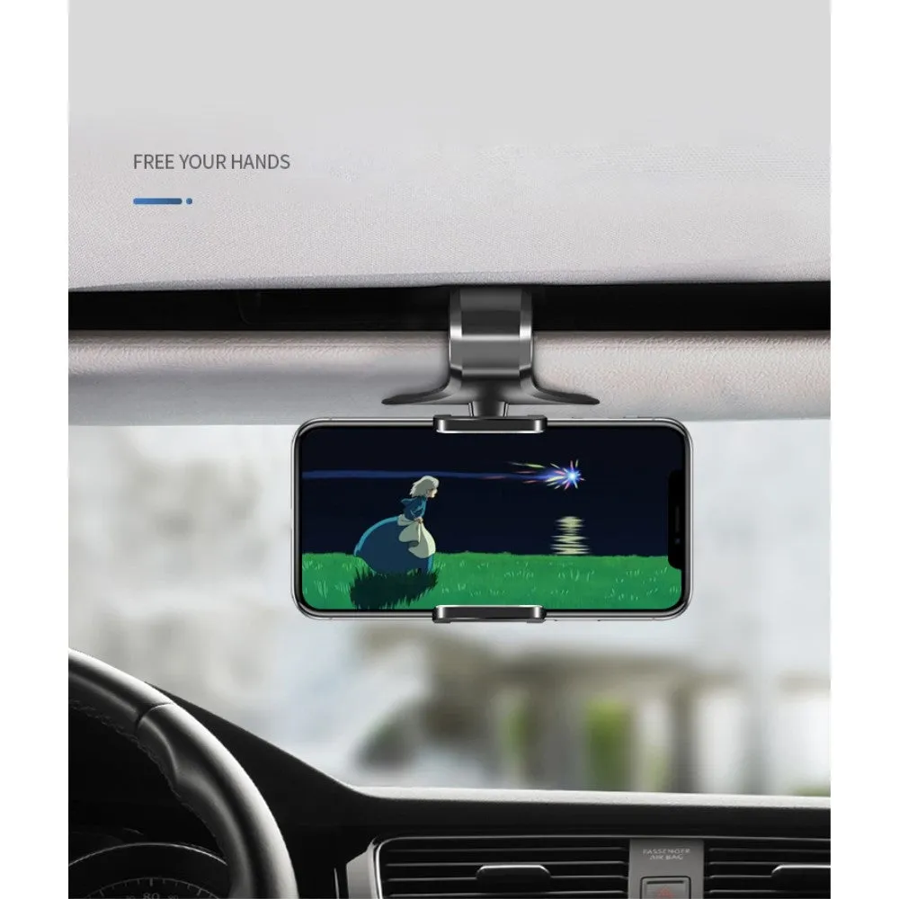 3 in 1 Car GPS Smartphone Holder: Dashboard / Visor Clamp   AC Grid Clip for Honor 8 Smart - Black
