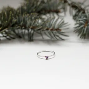 Amethyst Sterling Silver Gemstone Ring