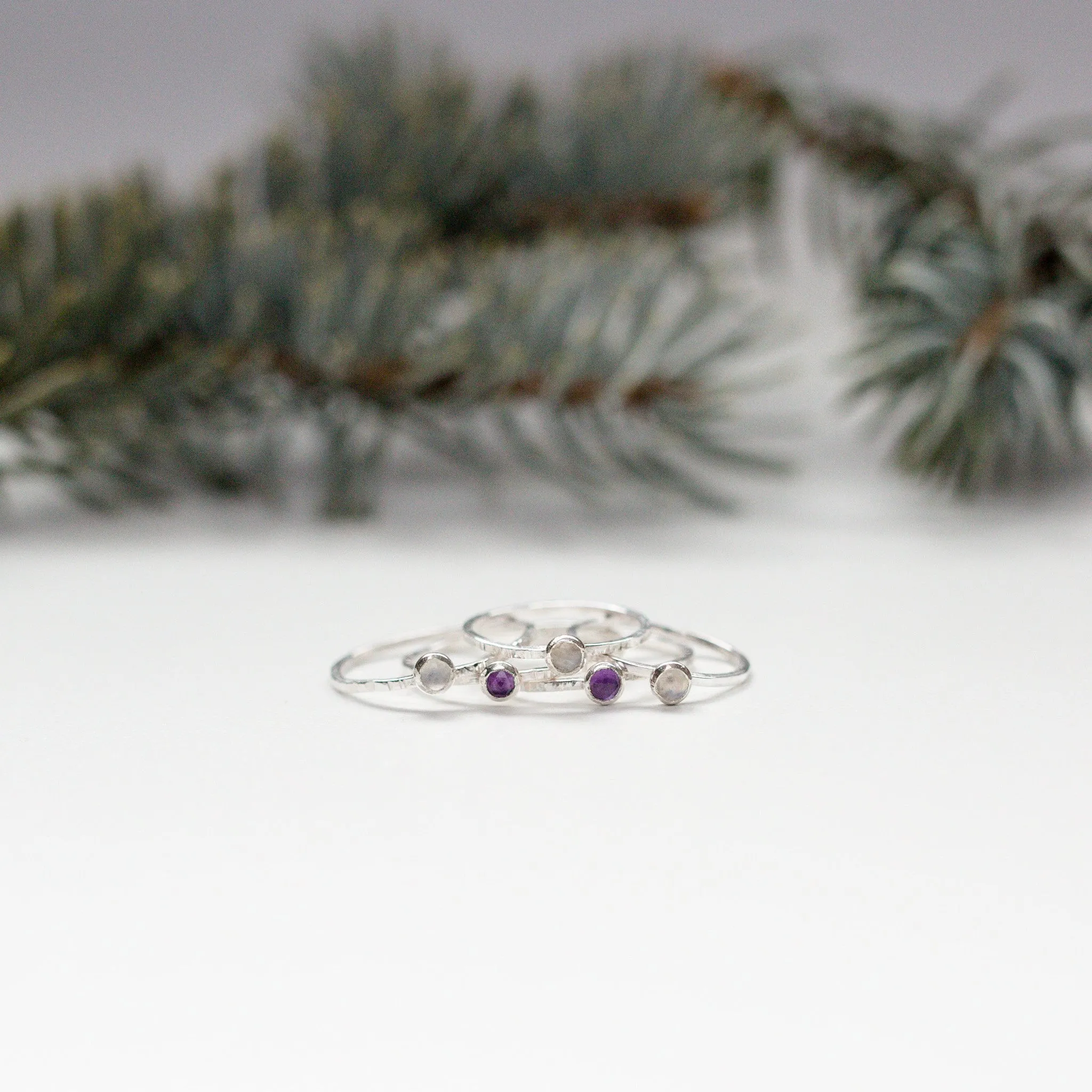 Amethyst Sterling Silver Gemstone Ring