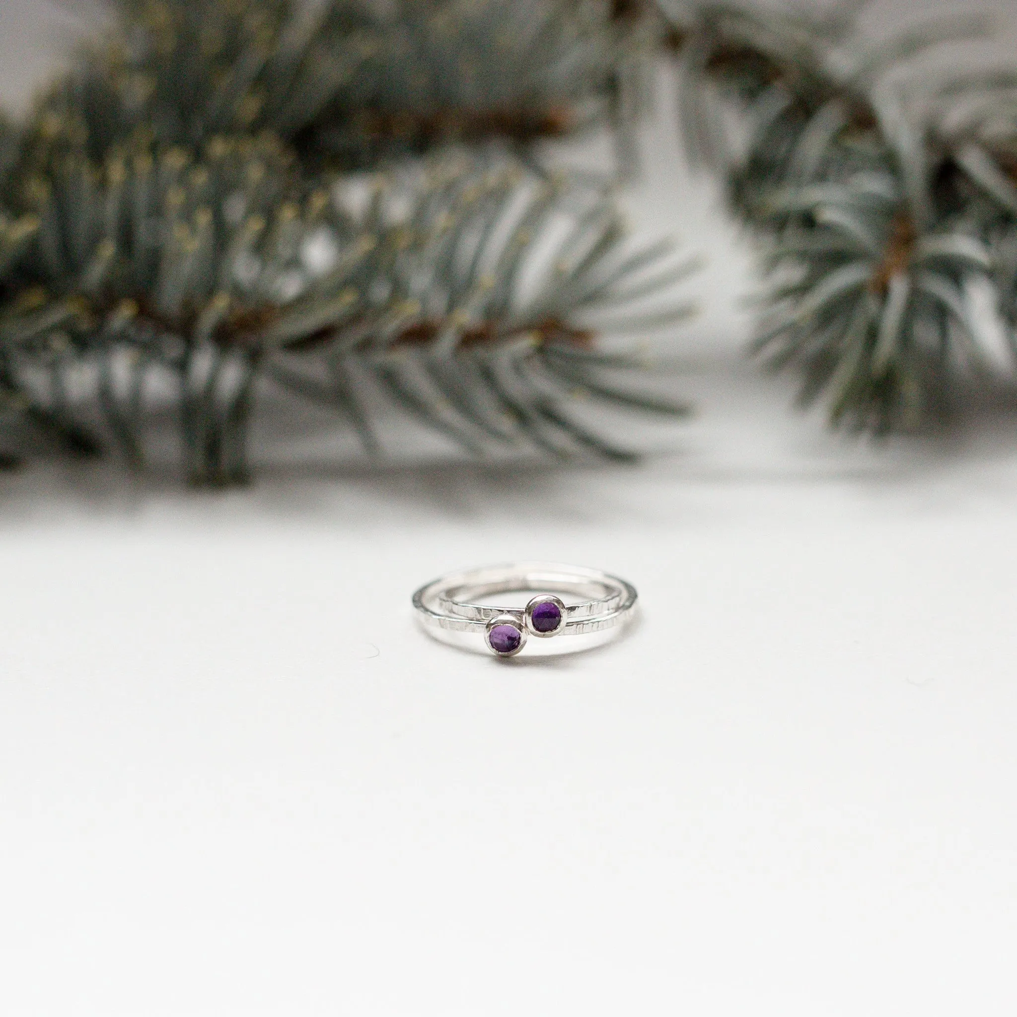 Amethyst Sterling Silver Gemstone Ring
