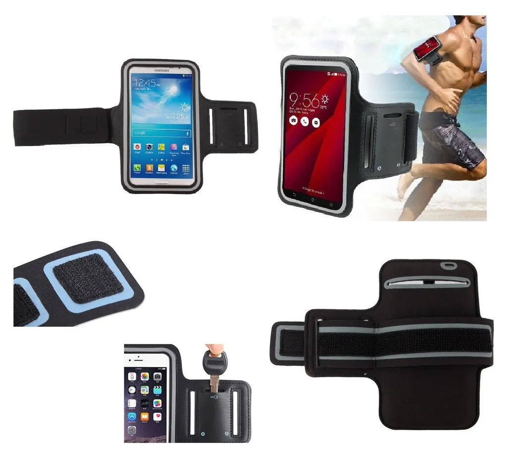 Armband Professional Cover Neoprene Waterproof Wraparound Sport with Buckle for ZTE Blade V20 Smart (2019) - Black