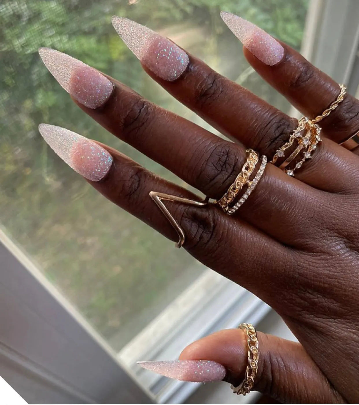 Been That Chick 6 Piece Midi Ring Set | Gold