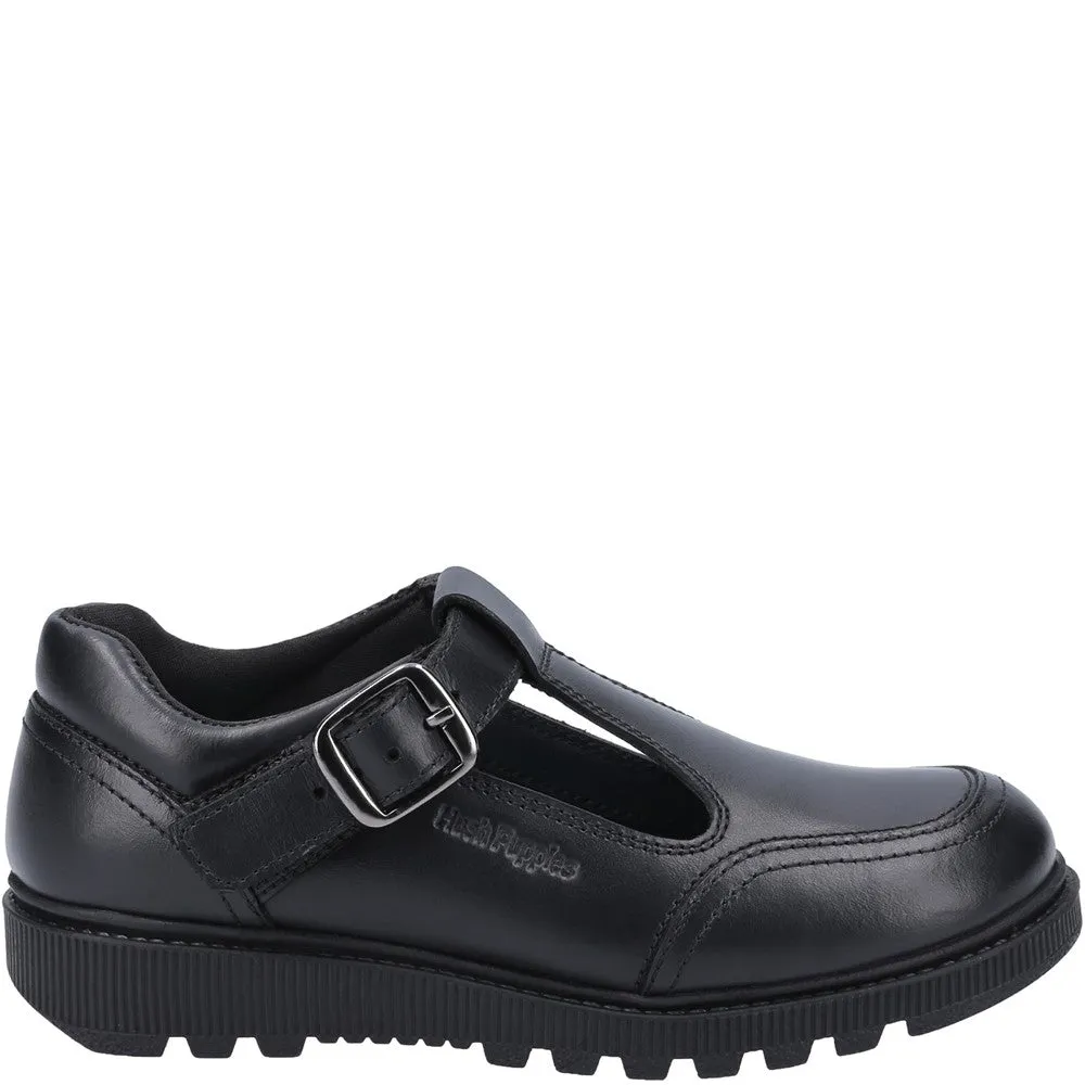 Black Kerry Senior School Shoes
