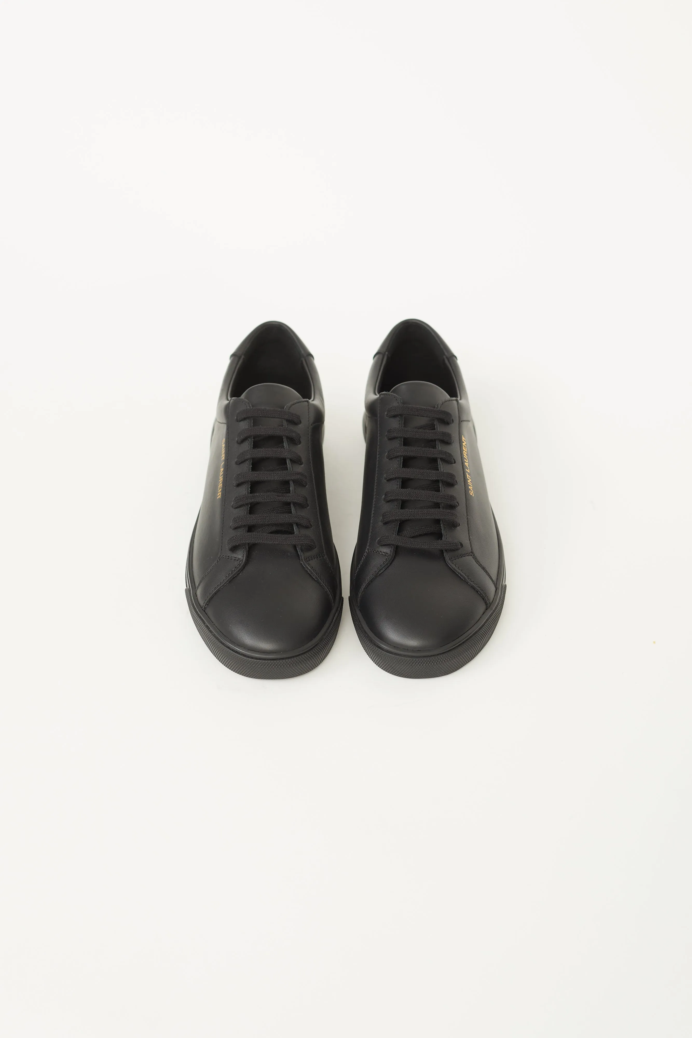 Black Leather Andy Low-Top Sneaker