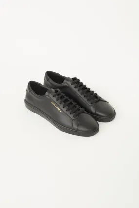 Black Leather Andy Low-Top Sneaker