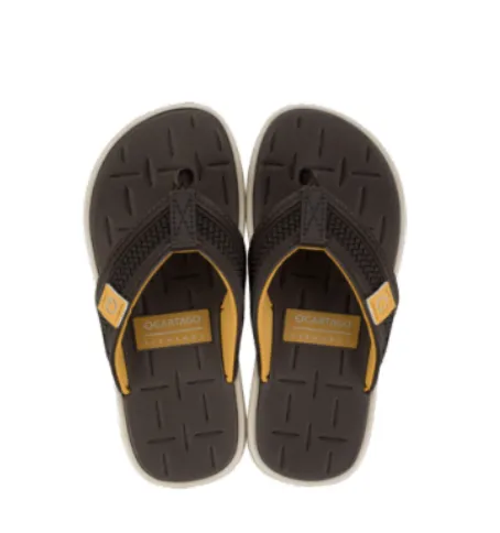 Brown Yellow Thong Sandal