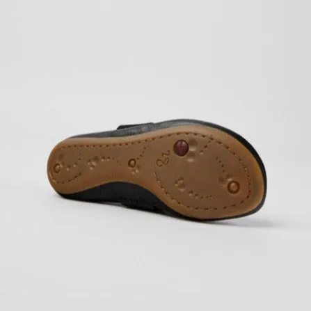 CAMPER Right Black Leather Ballerinas