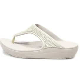 Crocs Sloane Embellished Flip Flip Flops Recycled Materials Grey Colour For Women