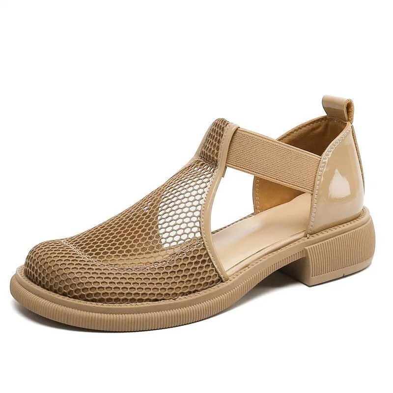 Cuzcare Arch Support Sandals Women Breathable Casual Summer Elastic Strap