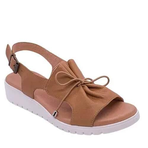 Django & Juliette Malika Leather White Sole ~ Tan ~ Nougat