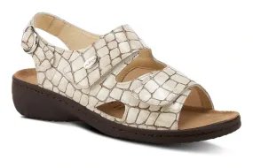Flexus Aksamala Beige Patent Croco