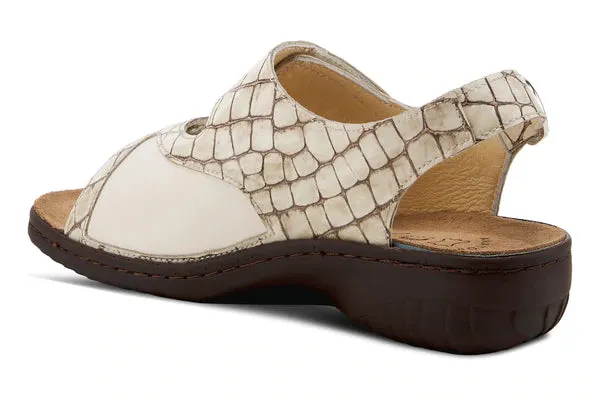 Flexus Aksamala Beige Patent Croco