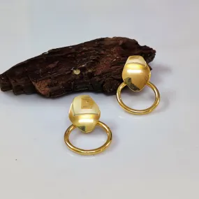 Golden Sphere Earrings