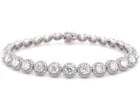 Halo Diamond Bracelet