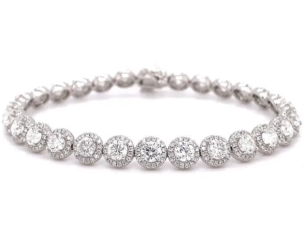 Halo Diamond Bracelet