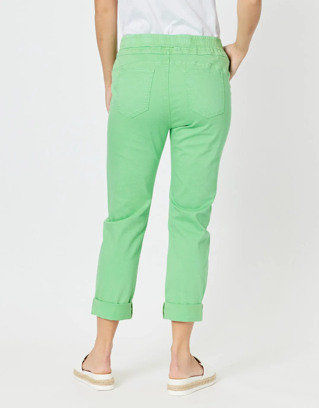Isabella Cotton Pant - Green