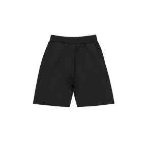 Jet Black Minimal Jersey Shorts