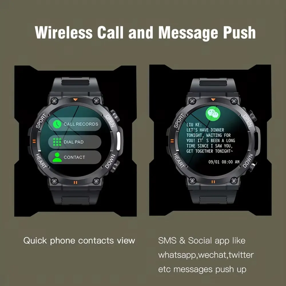 K56Pro Smart Watch for Men Heart Rate Blood Bluetooth Sport 400Mah Long Standby 1.39 Inch 360*360 HD Screen Outdoors Smartwatch