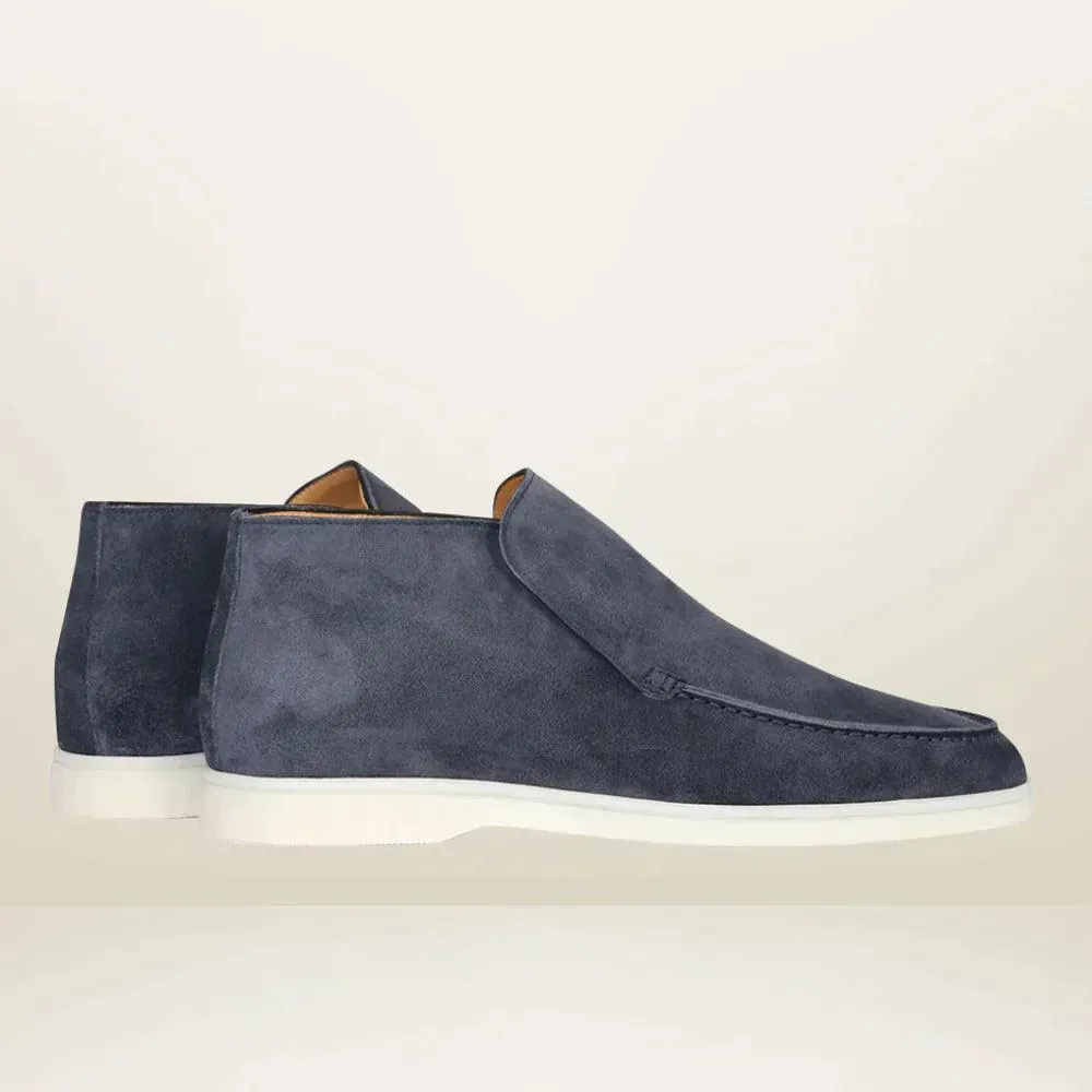 Matteo | Heren old money suède loafers