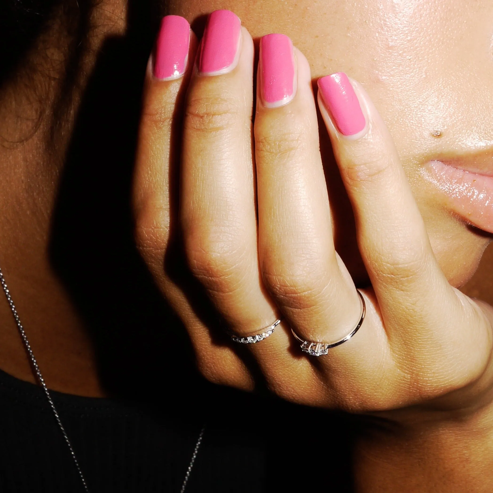 Minimal Diamond Ring - Gelbgold mit Brillanten