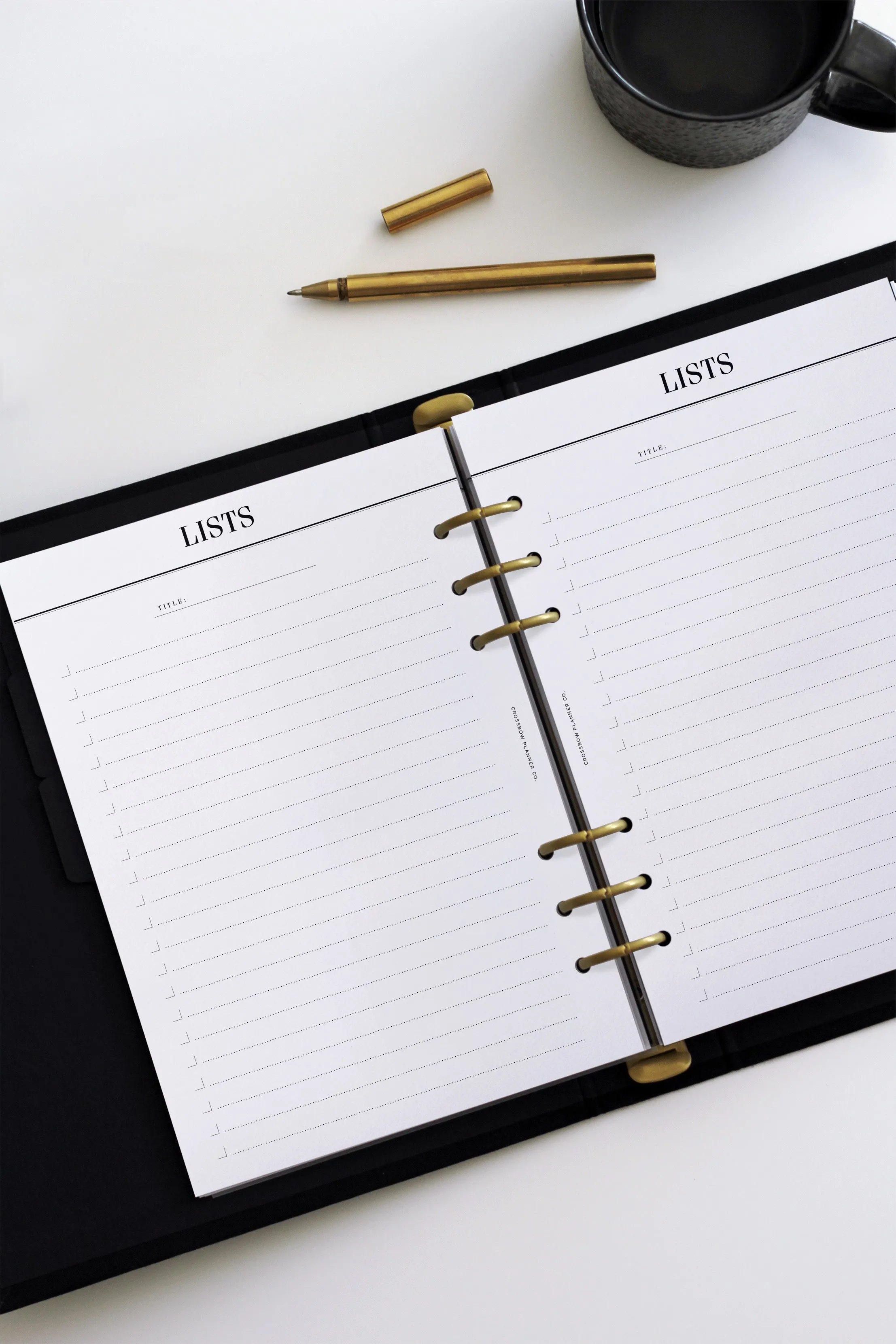 Minimal List: A5 Planner Inserts