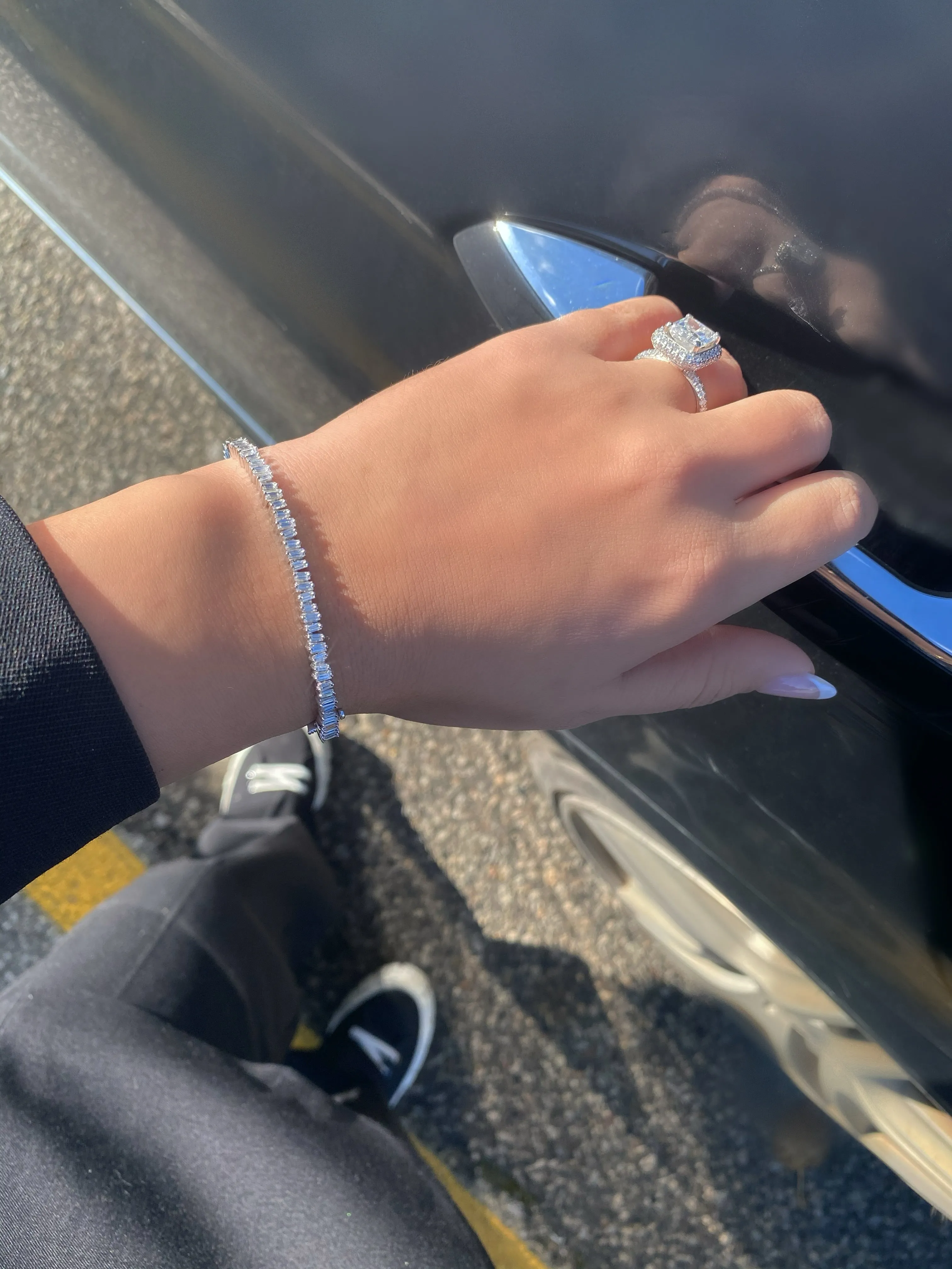 Mismatched Baguette Tennis Bracelet