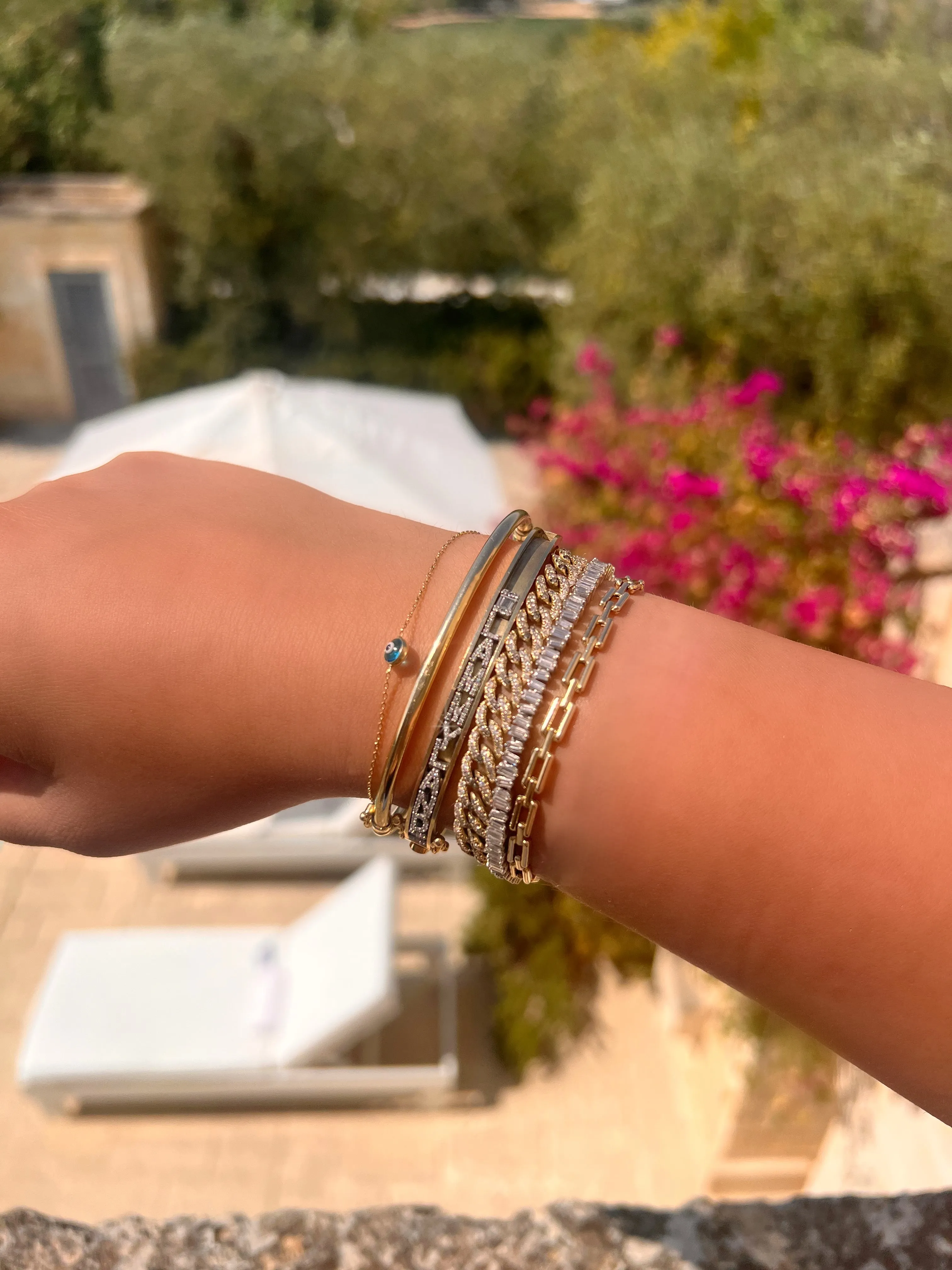 Mismatched Baguette Tennis Bracelet