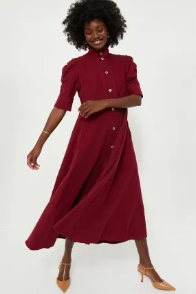 Plum Venetia Midi Dress