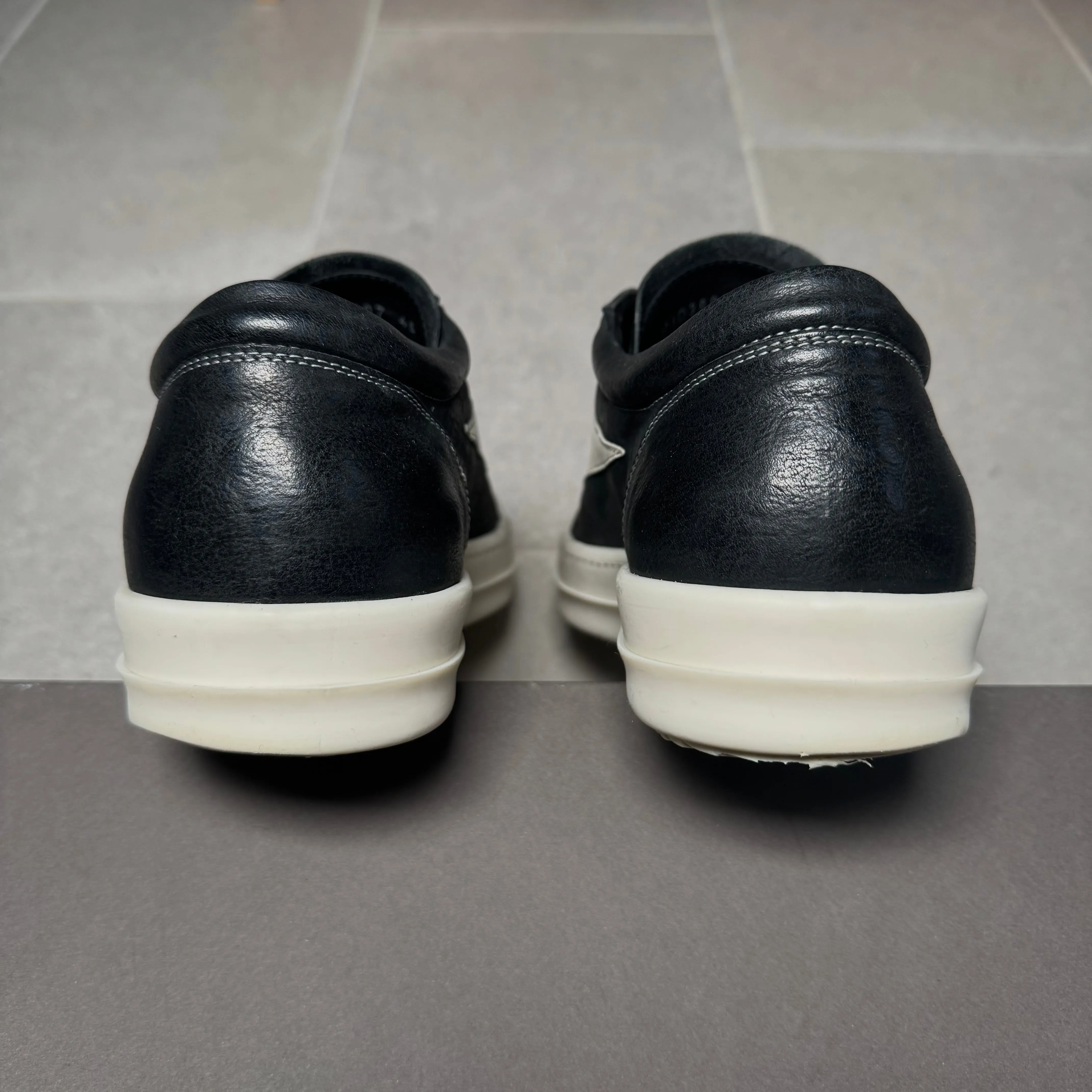 Rick Owens SS24 Mainline Vintage Leather Sneakers