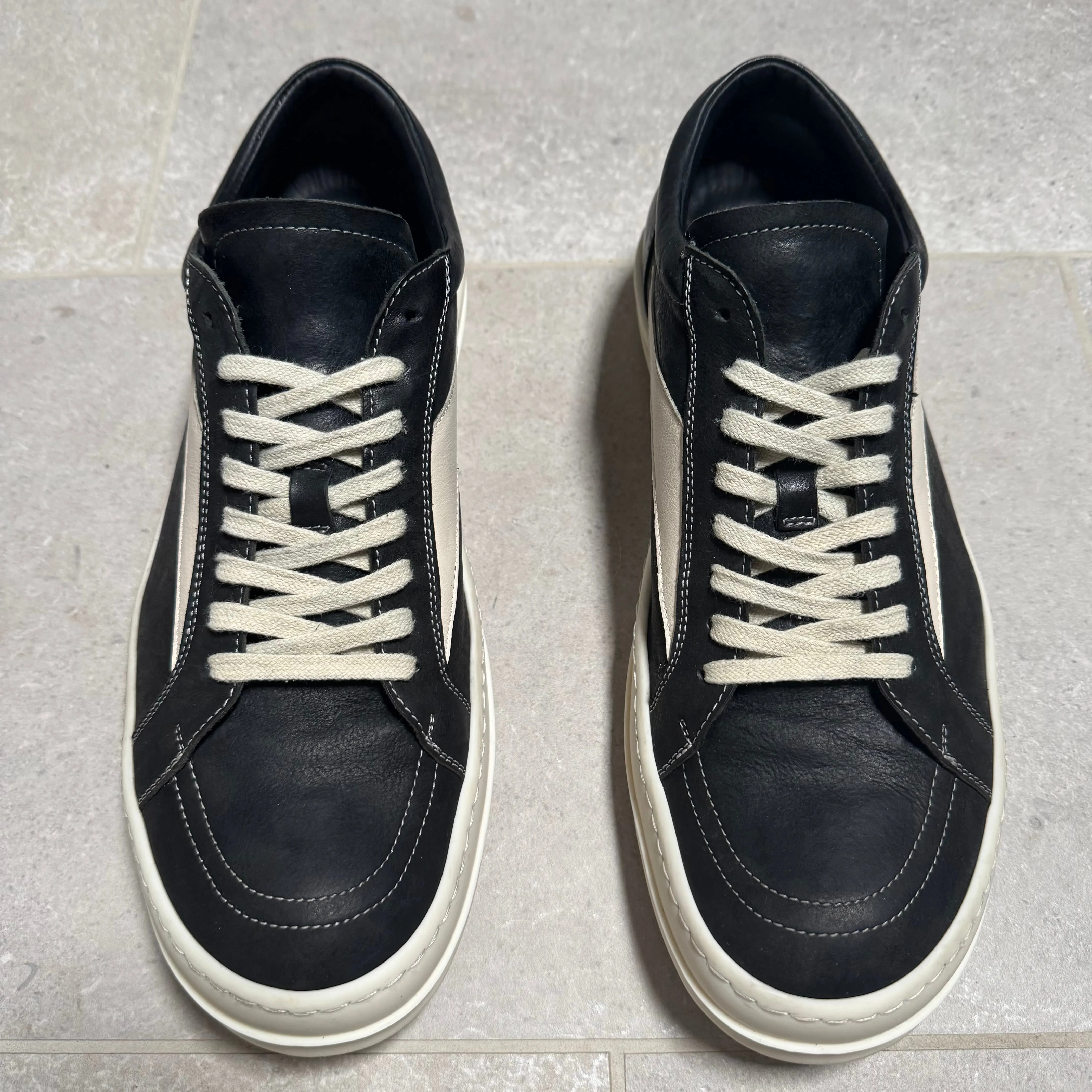 Rick Owens SS24 Mainline Vintage Leather Sneakers