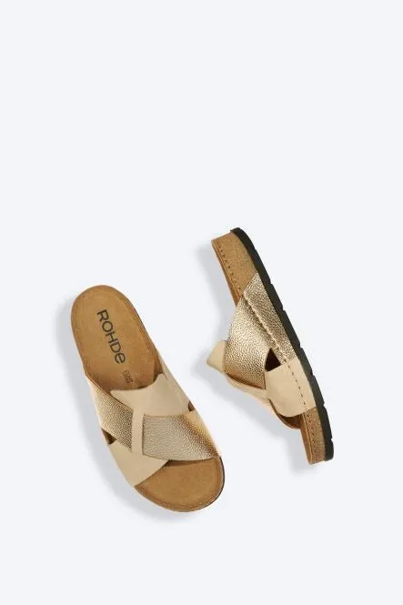 ROHDE Beige Cross-over Sandal