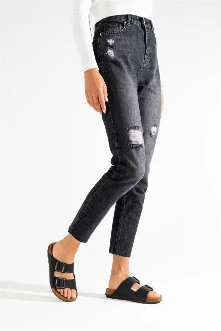 ROHDE Black Two Strap Sandal