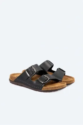 ROHDE Black Two Strap Sandal