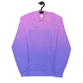 Sparkle Ghost Text Unisex Adult Hoodie