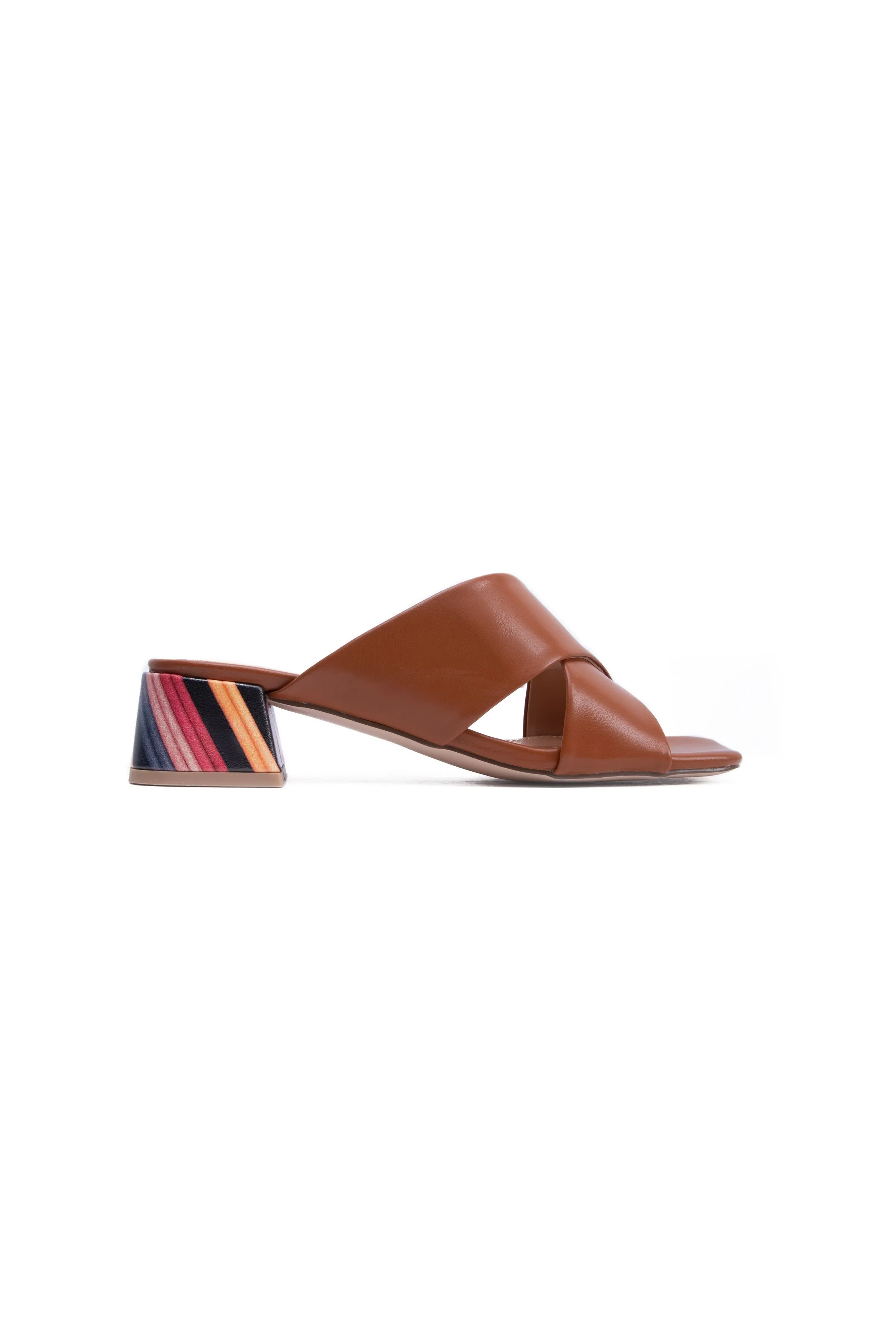 Tan Block Heels
